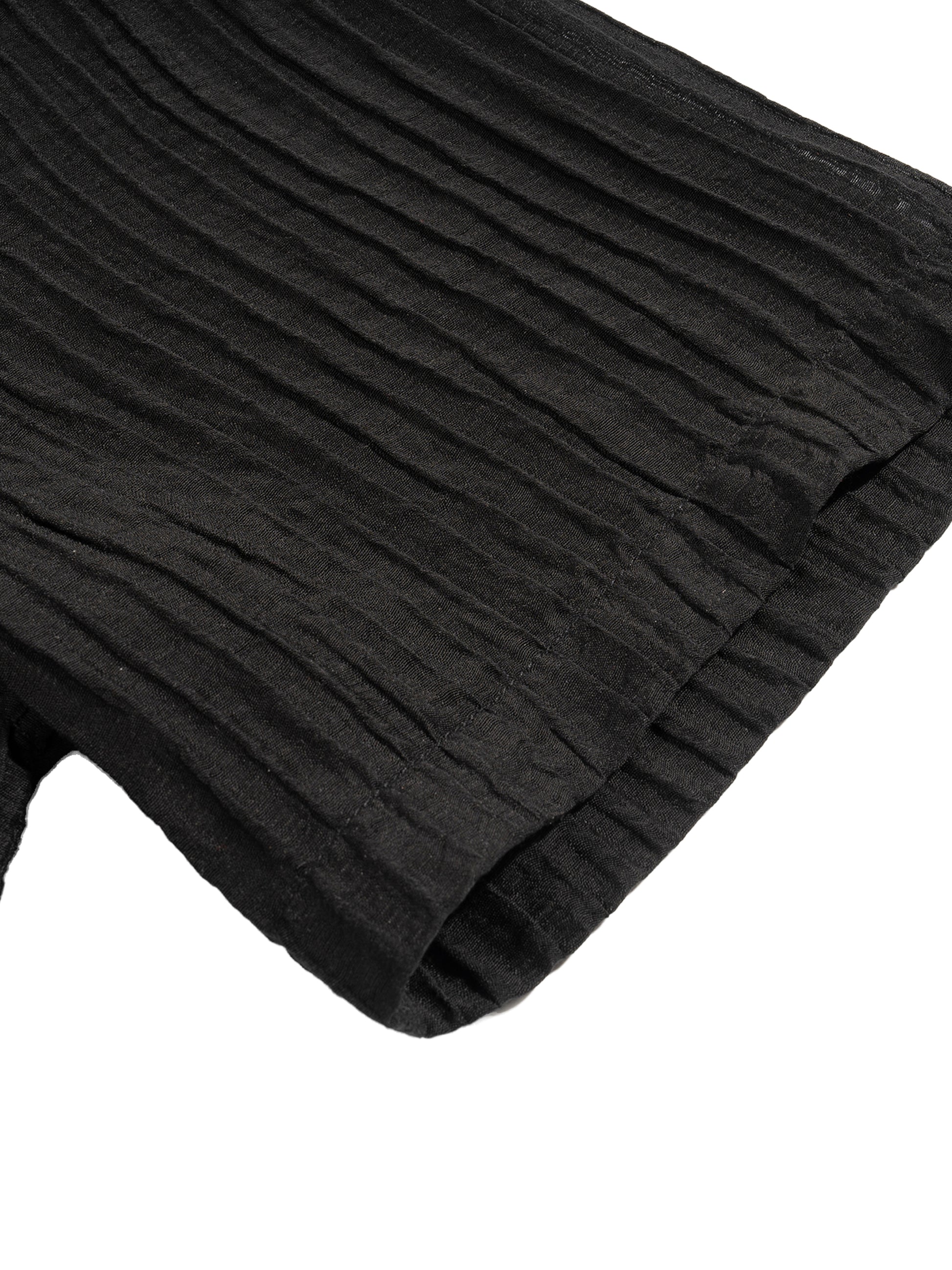 SHORT-SLEEVE,BUTTON-UPS,BLACK,LUXURY,LOOSE,BAGGY,SHIRT
