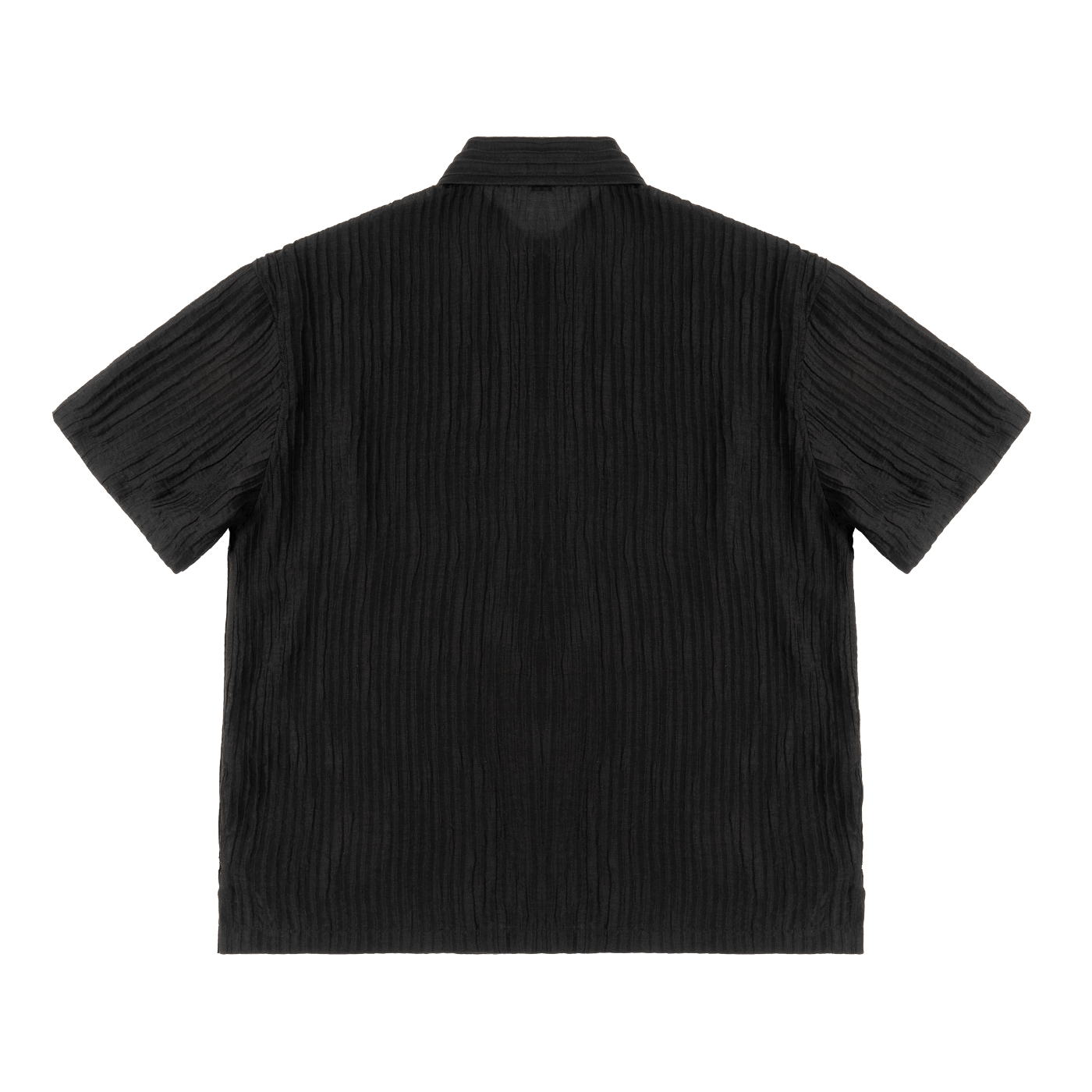 SHORT-SLEEVE,BUTTON-UPS,BLACK,LUXURY,LOOSE,BAGGY,SHIRT